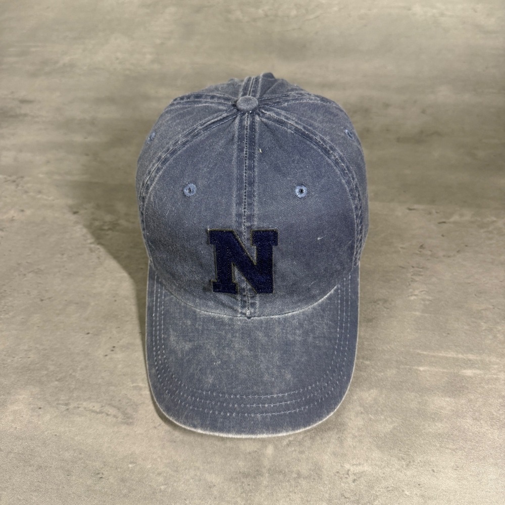 Ahead Headgear Baseball Cap Mens Navy Embroidered Letter N Dad Hat Adjustable‎